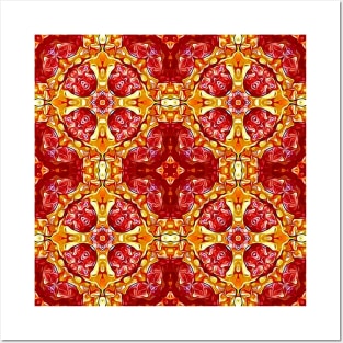 Pepperoni Pizza Pattern 2 Posters and Art